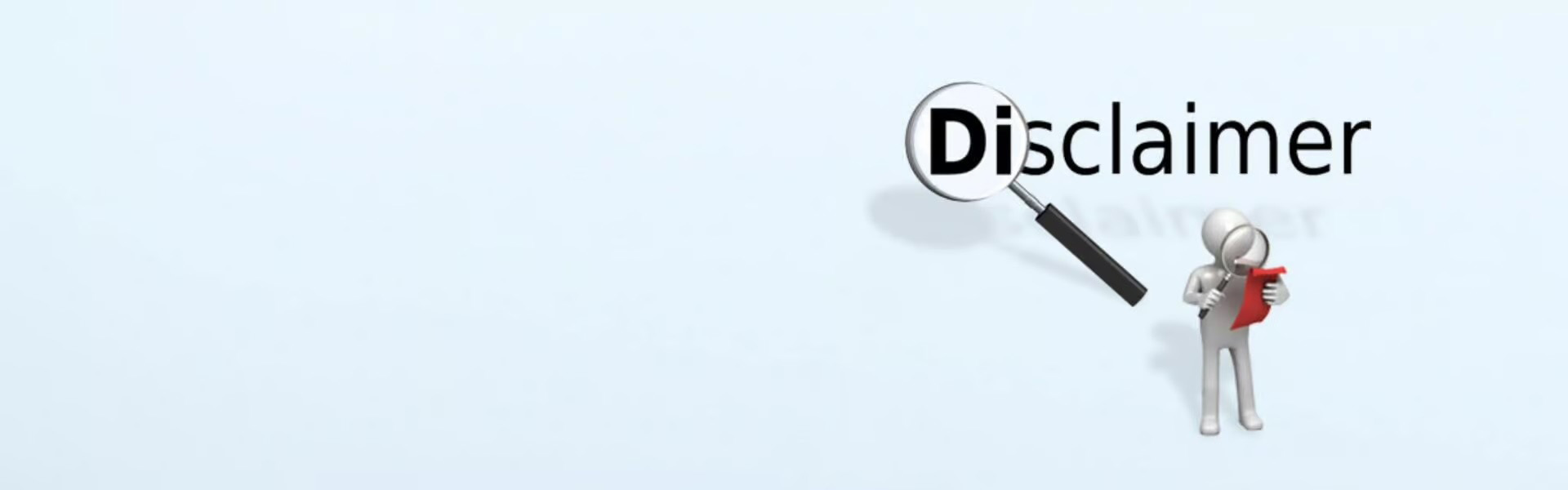 The image shows a computer-generated environment with a character holding a weapon, standing on a platform labeled  disclaimer.